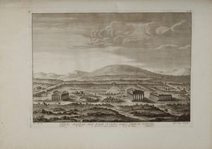 Filippo Morghen - Avanzi dell'antica famosa citt di Pesto altrimenti detta Posidonia