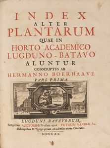 Herman Boerhaave - Index alter plantarum quae in horto academico Lugduno-Batavo