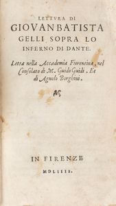 Gelli, Giovan Battista - Lettura...sopra lo Inferno di Dante