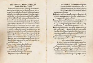 Pomponio Leto : Grammaticae compendium  - Asta Libri, Autografi e Stampe - Associazione Nazionale - Case d'Asta italiane