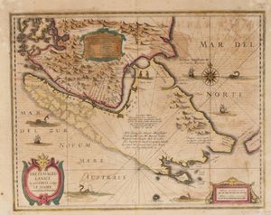 Henricus Hondius - Freti Magellanici ac novi Freti vulgo Le Maire exactissima delineatio.