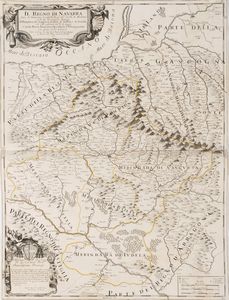 Giacomo Cantelli - Il Regno di Navarra diviso nelle sue Merindale, o Baliaggi di Pamplona, di Sanguesa, dOlite, di Tudella e di Estella che sono possedute dal Re di Spagna e nella bassa Navarra o meridada dUltrapuertos che spetta al Re di Francia.