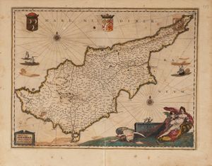 JOHANNES JANSSONIUS - Cyprus Insula.