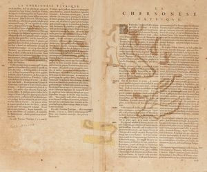 Gerardo Mercatore : Taurica Chersonesus. Nostra aetate Przecopsca et Gazara dicitur.  - Asta Libri, Autografi e Stampe - Associazione Nazionale - Case d'Asta italiane