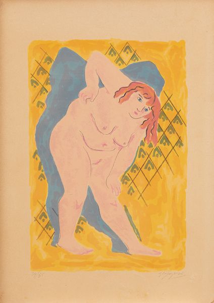 Giuseppe Capogrossi : Donne n6  - Asta Grafica Internazionale e Multipli d'Autore - Associazione Nazionale - Case d'Asta italiane