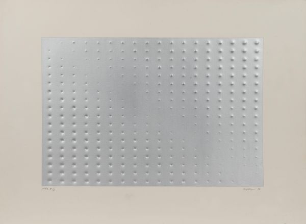 ENRICO CASTELLANI : Superficie argento  - Asta Grafica Internazionale e Multipli d'Autore - Associazione Nazionale - Case d'Asta italiane