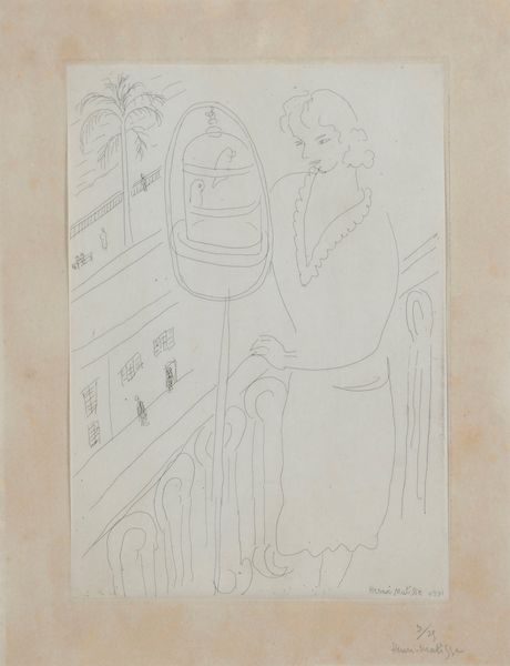 HENRI MATISSE : Jeune Fille au Balcon observant des Perruches  - Asta Grafica Internazionale e Multipli d'Autore - Associazione Nazionale - Case d'Asta italiane