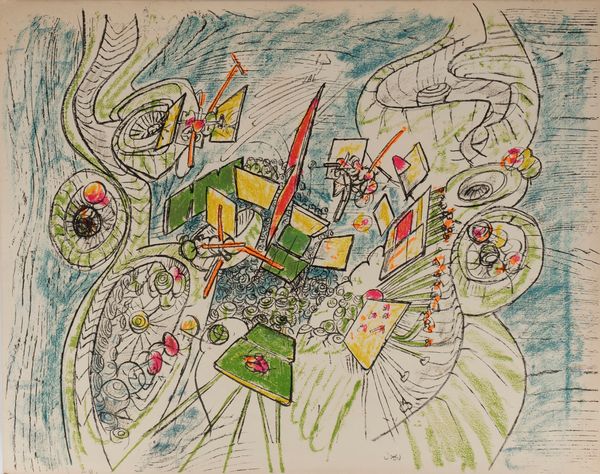 ROBERTO SEBASTIAN MATTA : Composizione  - Asta Grafica Internazionale e Multipli d'Autore - Associazione Nazionale - Case d'Asta italiane