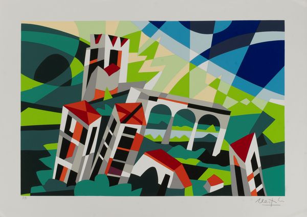 Ugo Nespolo : Citt  - Asta Grafica Internazionale e Multipli d'Autore - Associazione Nazionale - Case d'Asta italiane