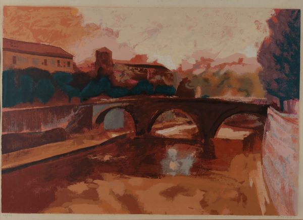 Ugo Attardi : Lungotevere  - Asta Grafica Internazionale e Multipli d'Autore - Associazione Nazionale - Case d'Asta italiane