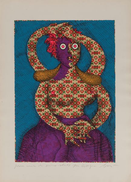 ENRICO BAJ : Caroline di Brunswick, Regina di Gran Bretagna e d'Irlanda  - Asta Grafica Internazionale e Multipli d'Autore - Associazione Nazionale - Case d'Asta italiane