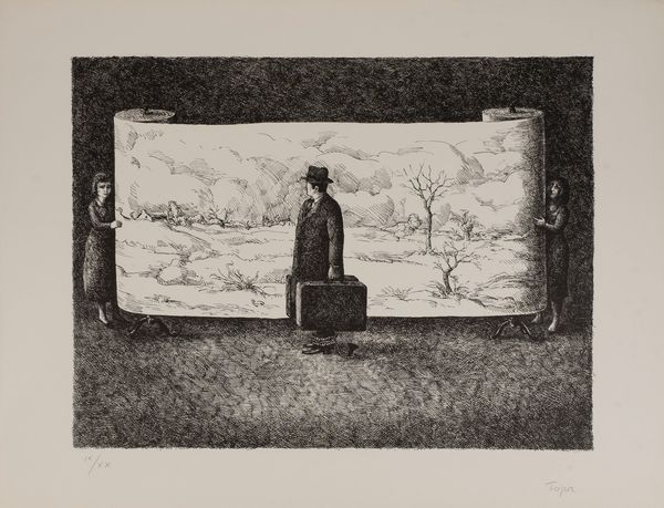 Roland Topor : Il viaggio  - Asta Grafica Internazionale e Multipli d'Autore - Associazione Nazionale - Case d'Asta italiane