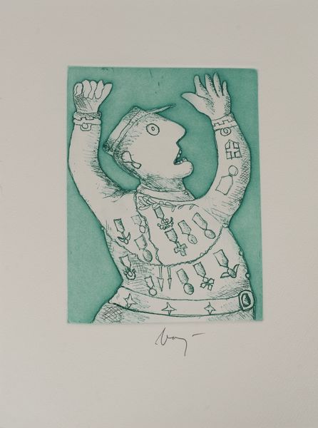 ENRICO BAJ : La dama e il generale  - Asta Grafica Internazionale e Multipli d'Autore - Associazione Nazionale - Case d'Asta italiane