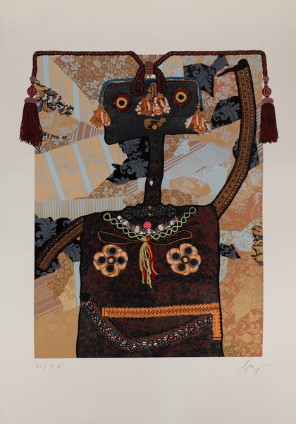 ENRICO BAJ : Marie Franoise Cathrine de Beauvan-Craon Marchesa di Boufflers (1711-1786)  - Asta Grafica Internazionale e Multipli d'Autore - Associazione Nazionale - Case d'Asta italiane