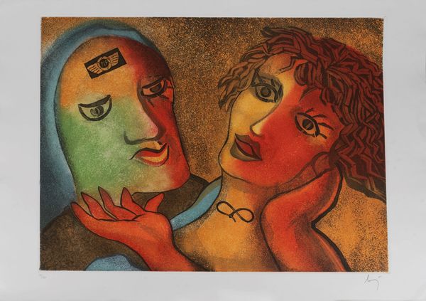 ENRICO BAJ : Abbraccio  - Asta Grafica Internazionale e Multipli d'Autore - Associazione Nazionale - Case d'Asta italiane