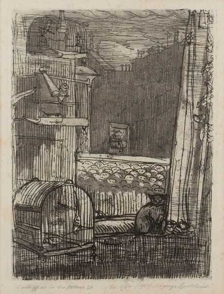 Luigi Bartolini : L'albeggiare in via Oslavia 37  - Asta Grafica Internazionale e Multipli d'Autore - Associazione Nazionale - Case d'Asta italiane