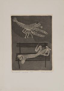 Nunzio Gulino : 5 acqueforti  - Asta Grafica Internazionale e Multipli d'Autore - Associazione Nazionale - Case d'Asta italiane