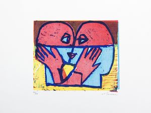 MINO MACCARI : Alzo Austria  - Asta Grafica Internazionale e Multipli d'Autore - Associazione Nazionale - Case d'Asta italiane