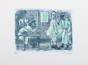 MINO MACCARI : Alzo Austria  - Asta Grafica Internazionale e Multipli d'Autore - Associazione Nazionale - Case d'Asta italiane