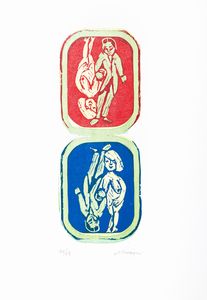 MINO MACCARI : Alzo Austria  - Asta Grafica Internazionale e Multipli d'Autore - Associazione Nazionale - Case d'Asta italiane