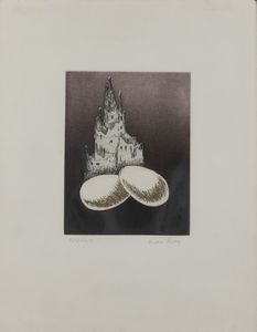 Man Ray - Une cathdrale (dalla cartella Electro Magie)