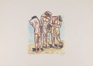 FAUSTO PIRANDELLO - Bagnanti