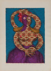 ENRICO BAJ - Caroline di Brunswick, Regina di Gran Bretagna e d'Irlanda