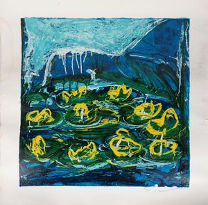 MARIO SCHIFANO - Gigli d'acqua