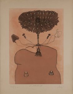 ENRICO BAJ - Antoinette du Ligier de la Garde Deshoulire