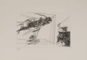 GIUSEPPE ZIGAINA : Misteri della pedagogia  - Asta Grafica Internazionale e Multipli d'Autore - Associazione Nazionale - Case d'Asta italiane