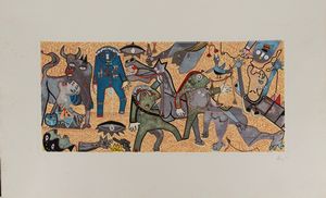 ENRICO BAJ - Guernica d'aprs Picasso