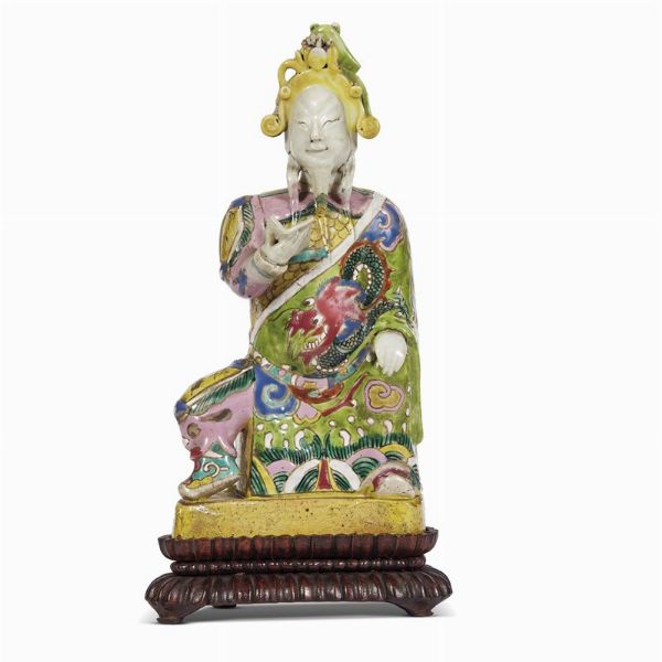 SCULTURA, CINA, DINASTIA QING, SEC. XVIII-XIX  - Asta Arte Orientale - Associazione Nazionale - Case d'Asta italiane