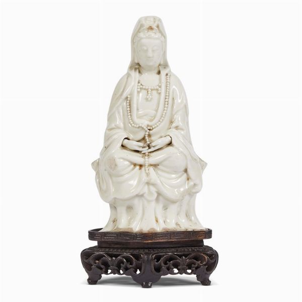 STATUA, CINA, DINASTIA QING, SEC. XIX  - Asta Arte Orientale - Associazione Nazionale - Case d'Asta italiane