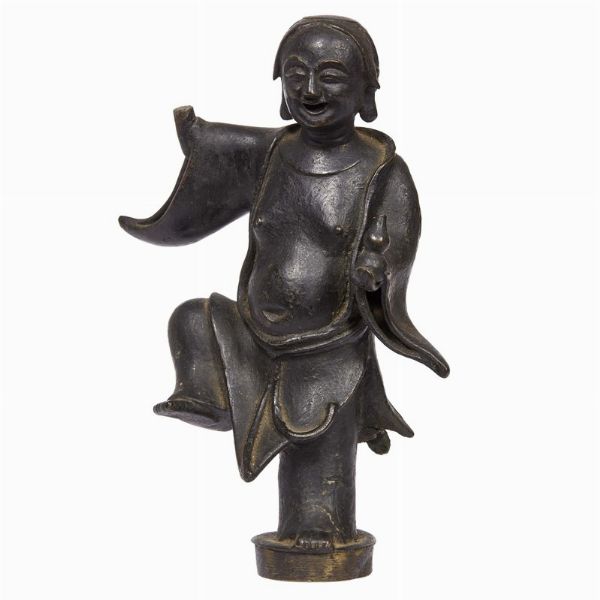 SCULTURA, CINA, DINASTIA QING, SEC. XVIII  - Asta Arte Orientale - Associazione Nazionale - Case d'Asta italiane