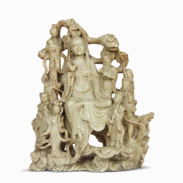 INTAGLIO, CINA, DINASTIA QING, SEC. XIX-XX  - Asta Arte Orientale - Associazione Nazionale - Case d'Asta italiane