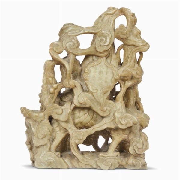 INTAGLIO, CINA, DINASTIA QING, SEC. XIX-XX  - Asta Arte Orientale - Associazione Nazionale - Case d'Asta italiane