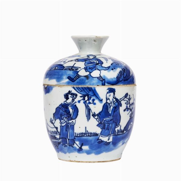 CONTENITORE CON COPERCHIO, CINA, DINASTIA QING, SEC. XVIII  - Asta Arte Orientale - Associazione Nazionale - Case d'Asta italiane