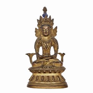 FIGURA, CINA, DINASTIA QING, SEC. XIX  - Asta Arte Orientale - Associazione Nazionale - Case d'Asta italiane