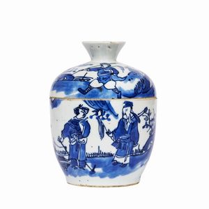 CONTENITORE CON COPERCHIO, CINA, DINASTIA QING, SEC. XVIII  - Asta Arte Orientale - Associazione Nazionale - Case d'Asta italiane