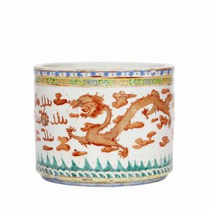 VASO, CINA, DINASTIA QING, SEC. XIX-XX  - Asta Arte Orientale - Associazione Nazionale - Case d'Asta italiane