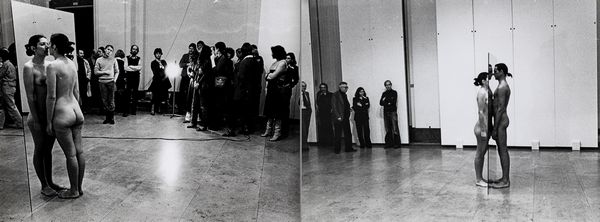 Douglas Beer : Lotto formato da due fotografie Marina Abramovic - Ulay<BR>Ballance Proof, 8 Dicembre 1977<BR>  - Asta Fotografia - Associazione Nazionale - Case d'Asta italiane