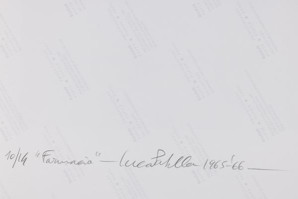 LUCA MARIA PATELLA : Farmacia (immagine oggettiva, complessa-riflessa), 4 dal volume Concetti e Comportamenti  - Asta Fotografia - Associazione Nazionale - Case d'Asta italiane