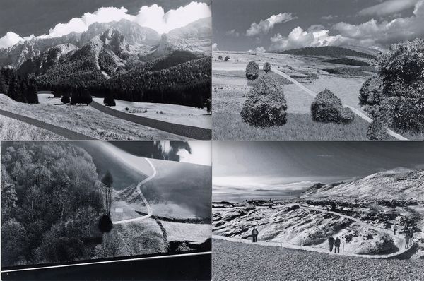 Abbas Gharib : lotto formato da quattro fotografie Roads (Composition)  - Asta Fotografia - Associazione Nazionale - Case d'Asta italiane