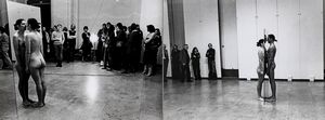 Douglas Beer - Lotto formato da due fotografie Marina Abramovic - Ulay<BR>Ballance Proof, 8 Dicembre 1977<BR>