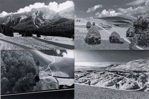 Abbas Gharib - lotto formato da quattro fotografie Roads (Composition)
