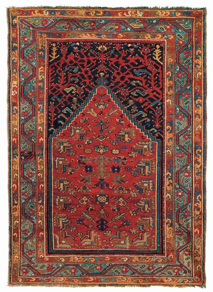 Tappeto Ushak Smirne, Anatolia seconda met� XIX secolo  - Asta Tappeti antichi - Associazione Nazionale - Case d'Asta italiane