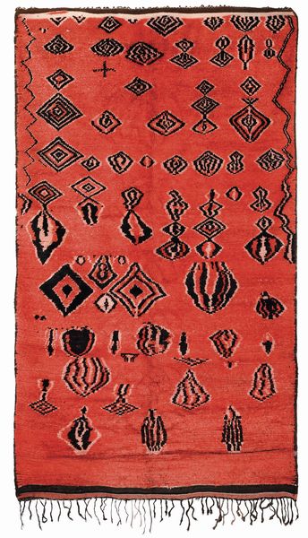 Tappeto Berbero, Marocco XX secolo  - Asta Tappeti antichi - Associazione Nazionale - Case d'Asta italiane