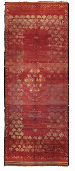 Tappeto Berbero, Marocco fine XIX inizi XX secolo  - Asta Tappeti antichi - Associazione Nazionale - Case d'Asta italiane