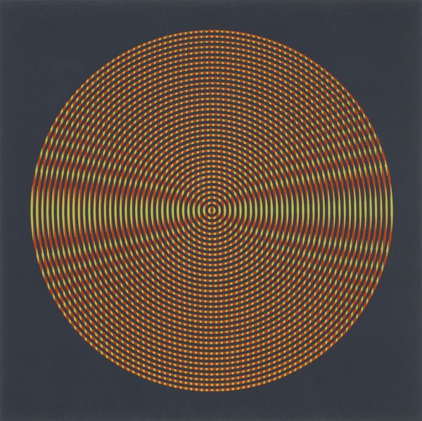 ALBERTO  BIASI : Interferenza rosso giallo s 3  - Asta Asta a tempo di multipli d'Autore - Associazione Nazionale - Case d'Asta italiane