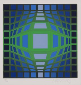 VICTOR VASARELY - senza titolo
